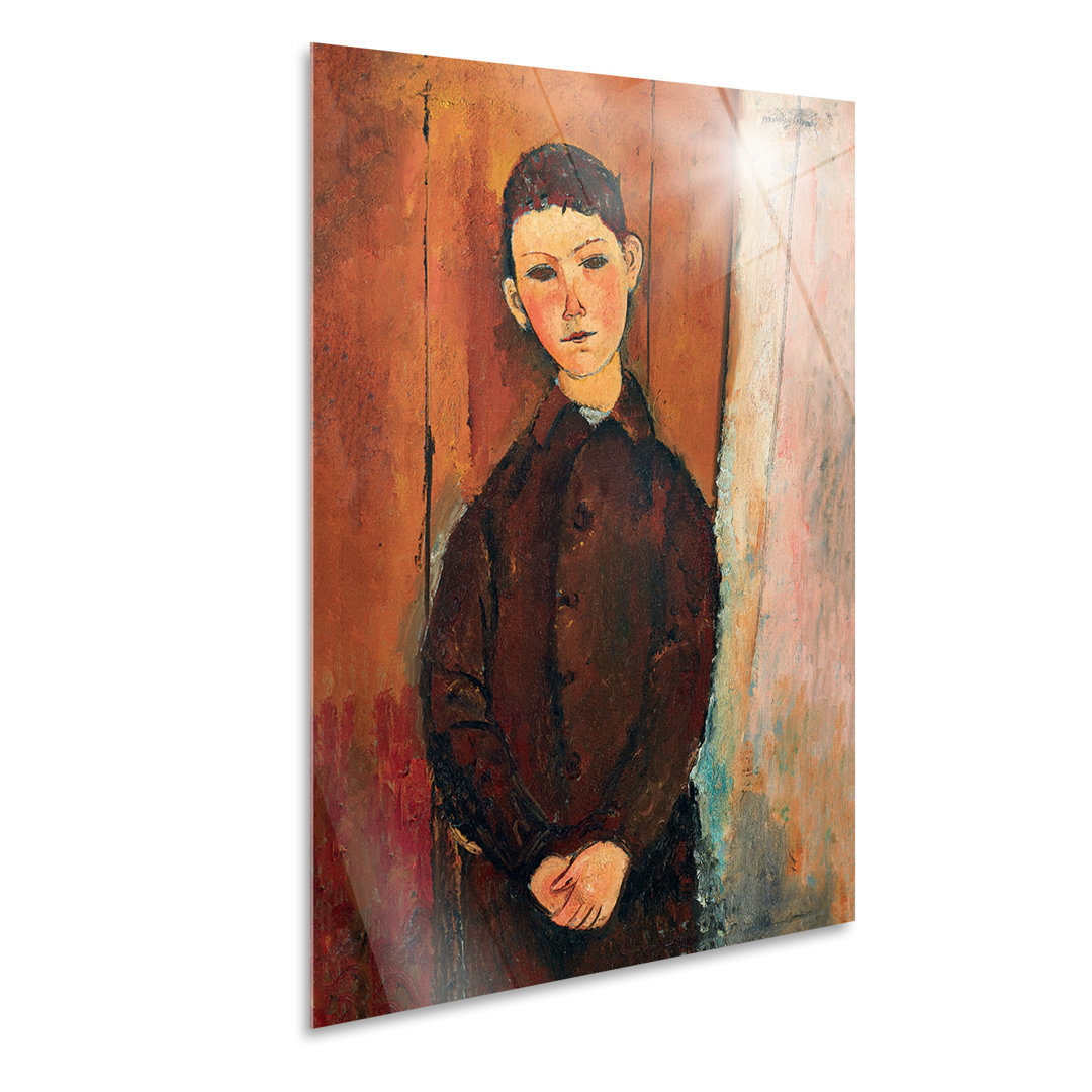 Wandbild Sitting boy von Amedeo Modigliani