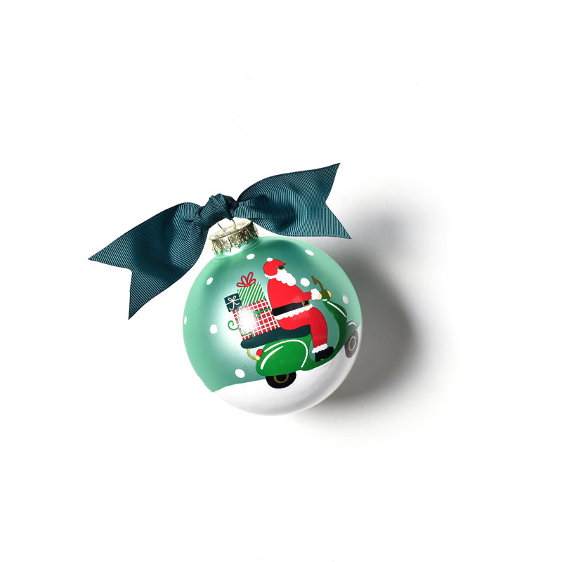 3.93'' Handmade Glass Ball Ornament