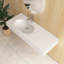 Lavabo de salle de bain mural en pierre 47 po