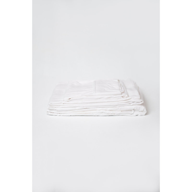 Omne Sleep 4Does Not Applypiece White Bamboo Queen Hypoallergenic Sheet Set, White, Queen Duvet Cover + 3 Additional Pieces