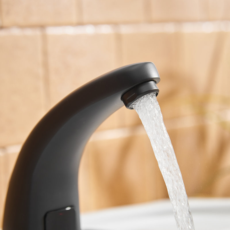 Robinet de lavabo automatique sans contact Dfi, Noir mat