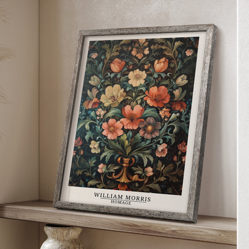 WM MORRIS Series X Framed Print - Solid Wood, 21" H x 17" W