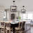 6-Light 14.9" Matte Black Geometric Cage Chandelier, Modern Farmhouse Pendant Light for Dining Room Living Room Foyer-1782740200