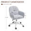 Modern Minimalist Swivel Office Chair with Velvet Padding pillow Vanity Swivel Chair Adjustable Height for Home Office, Study, Bedroom-1561474463