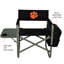 Chaise de sport NCAA Clemson Tigers Deluxe avec table d'appoint