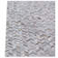 Mosaic Leather Cowhide Chevron Area Rug in Silver-107096406