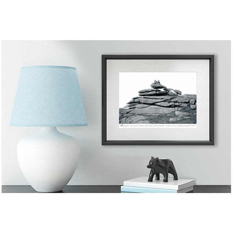 Liskeard, The Long Stone Near The Cheesewring, Stowes Hill, Bodmin Moor C1935 - Single Picture Frame Print