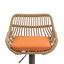 Ensemble de 2 tabourets de bar modernes pivotants avec repose-pieds pour cuisine-940792575