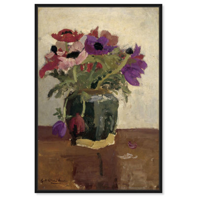 Art, art floral, toile gingembre