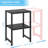 2-Tier Expandable Metal Storage Shelves,Black