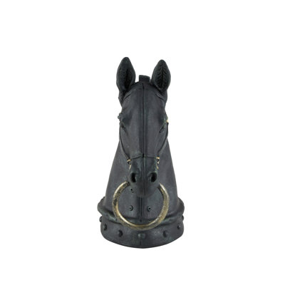 Sculpture tête de cheval en polystone Lula