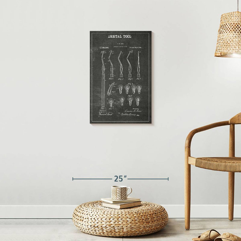 Reproduction d'art sur toile brevetée de BW, 16" H x 24" W x 1.25" D