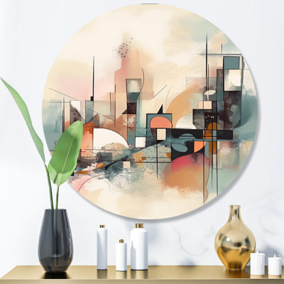 Explorations In Serenity I - Modern Geometric Metal Wall Décor