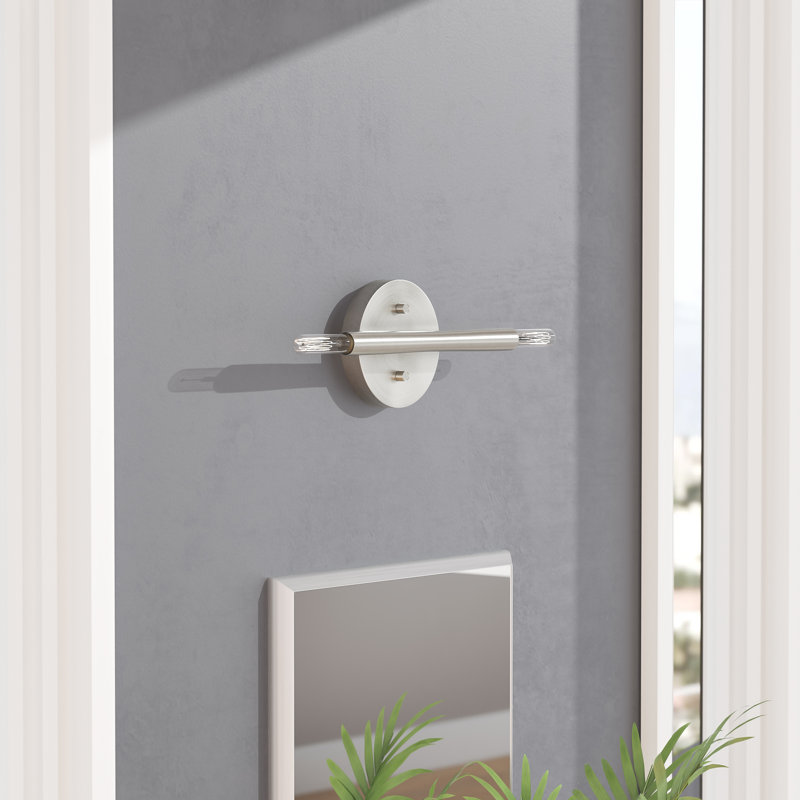 Applique murale articulée à 2 lumières Bahja, Nickel brossé
