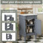 Meuble-lavabo moderne de 18 pouces avec lavabo-517066844