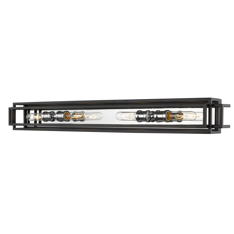 Cashton 4 - Light Dimmable Vanity Light, Black/Chrome