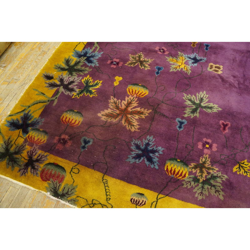 Tapis en laine antique mauve / mauve lavande