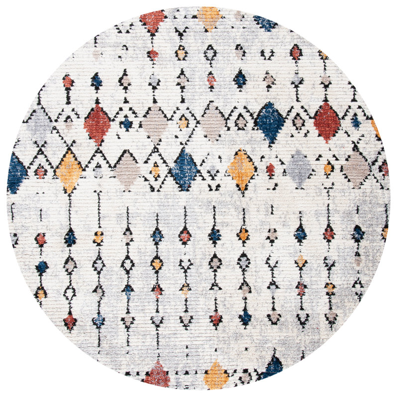 Morocco Performance Southwestern Rug, Round 6'7"