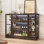 Très grande vitrine avec portes en verre acrylique, éclairage DEL pour objets de collection