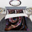Ensemble de housse de couette rose dégradé or noir spirale - spirales abstraites-101243223