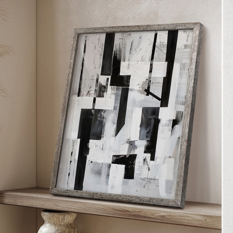 Reproduction encadrée ABSTRACT Series XXIX - bois massif, H 11 po x l 9 po