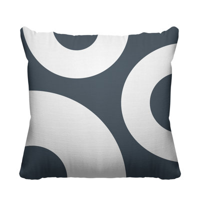Ramsey Geometric Circle Indoor/Outdoor Throw Pillow