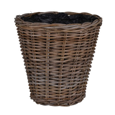 Übertopf aus Rattan