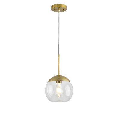 Luminaire suspendu en verre Melveen Globe