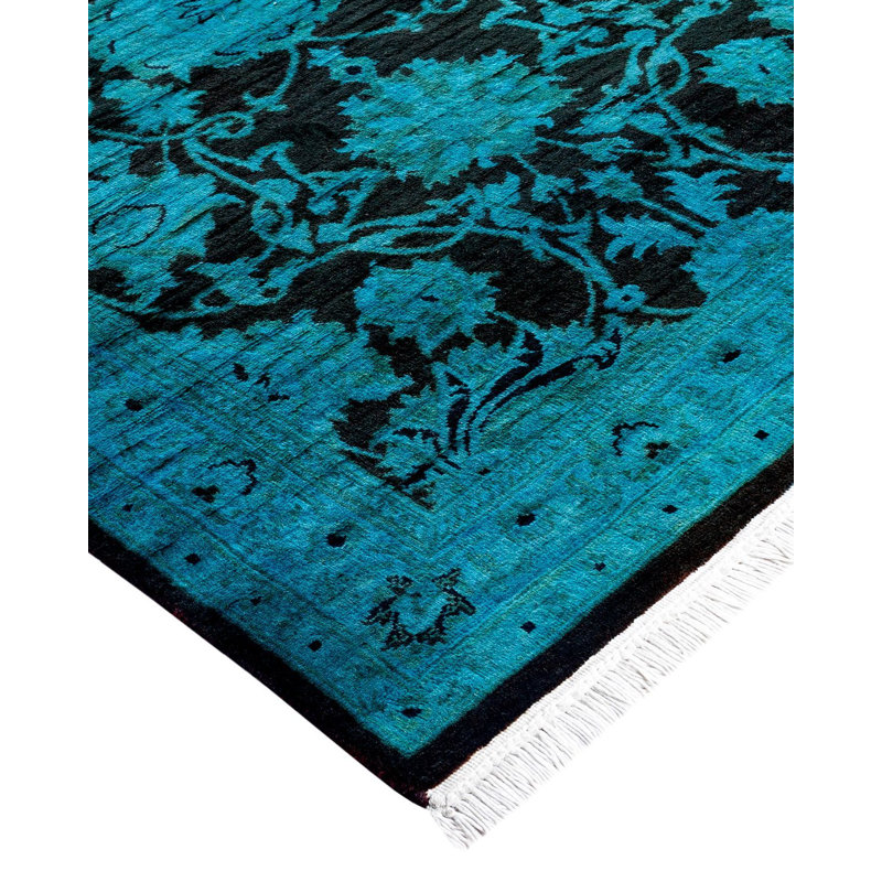 Overyed One-of-a-Kind Runner 2'7" X 10'4" Hand Knotted Area Rug