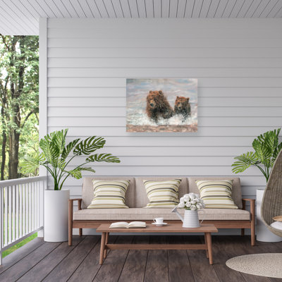 David Stribbling The Bears Are Coming Outdoor  Canvas