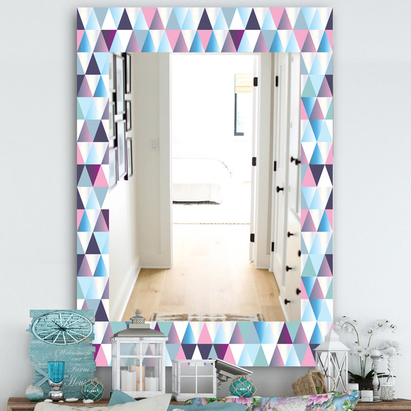 Miroir meuble-lavabo colourfields triangulaire 13, H 24 po x l 32 po