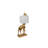 Resin Giraffe Table Lamp with Linen Shade-1702054713