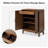 Hayter 30''W Distressed Finish Hidden Drawer Accent Cabinet (Set of 2)-101955769