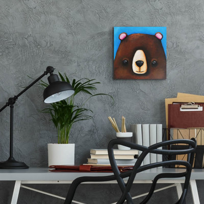 « Ivy Bronx : The Black Bear » de Lucia Stewart, tableau mural en verre acrylique, 30,5 cm x 30,5 cm