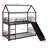 Metal House Bunk Bed With Slide-1586440371