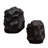 Ember Root Teak Sculpture, Set/2