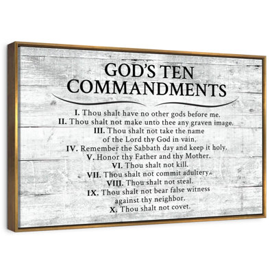 Ten Commandments Gray