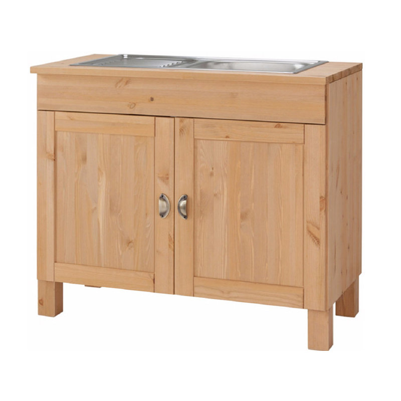 Edgarton 100cm Single Bathroom Vanity Base Only, Stain Wax