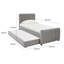 Lit gigogne Angela Grey-1727128720