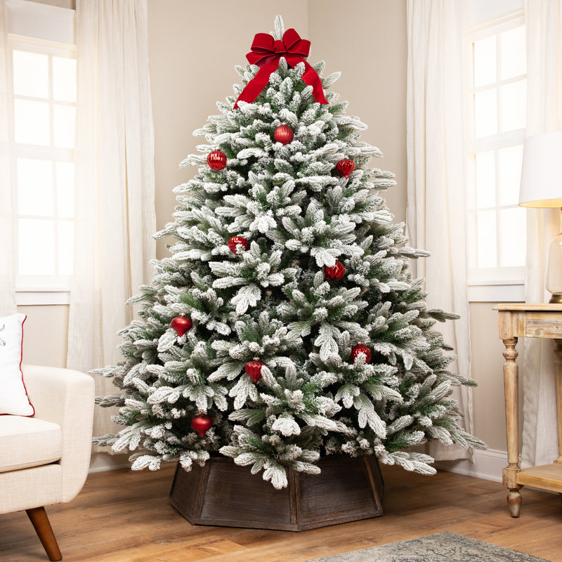 Arbre de Noël artificiel perlé Real Touch Mountain - 6,5 pi - non éclairé