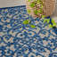 Tapis intérieur / extérieur gris / bleu abstrait Miraloma-472698808