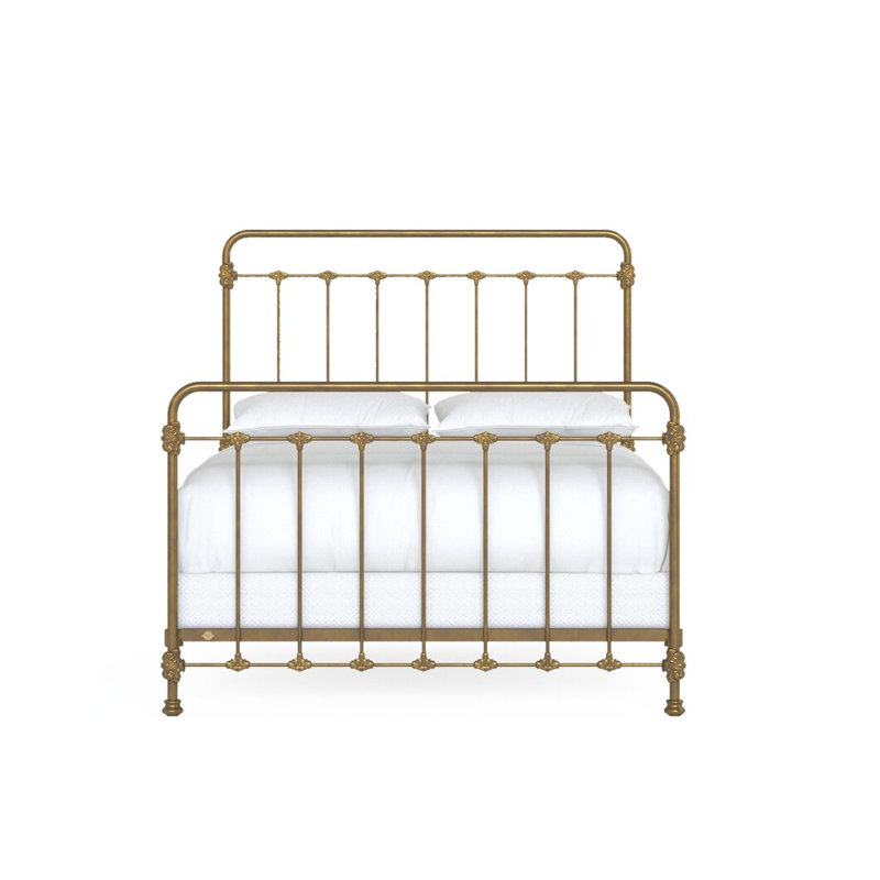 160 Picket Fence Bed | Complete Standard, Queen, Burnished Gold