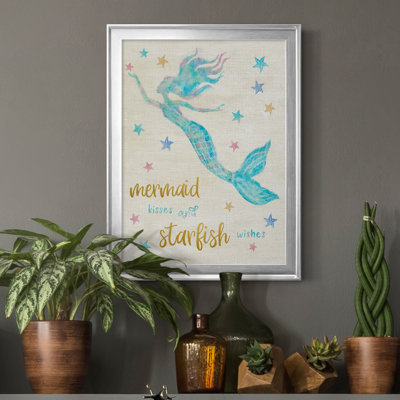 Mermaid Kisses - Peinture sur toile encadrée