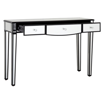 120cm Glass Top Console Table