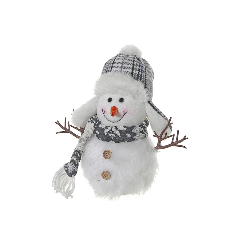 Bonhomme de neige d'hiver en peluche