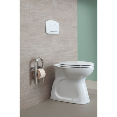 Porte-papier hygiénique en acier inoxydable poli