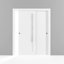 Planum Frosted Glass Sliding Closet Bypass Doors-87391921