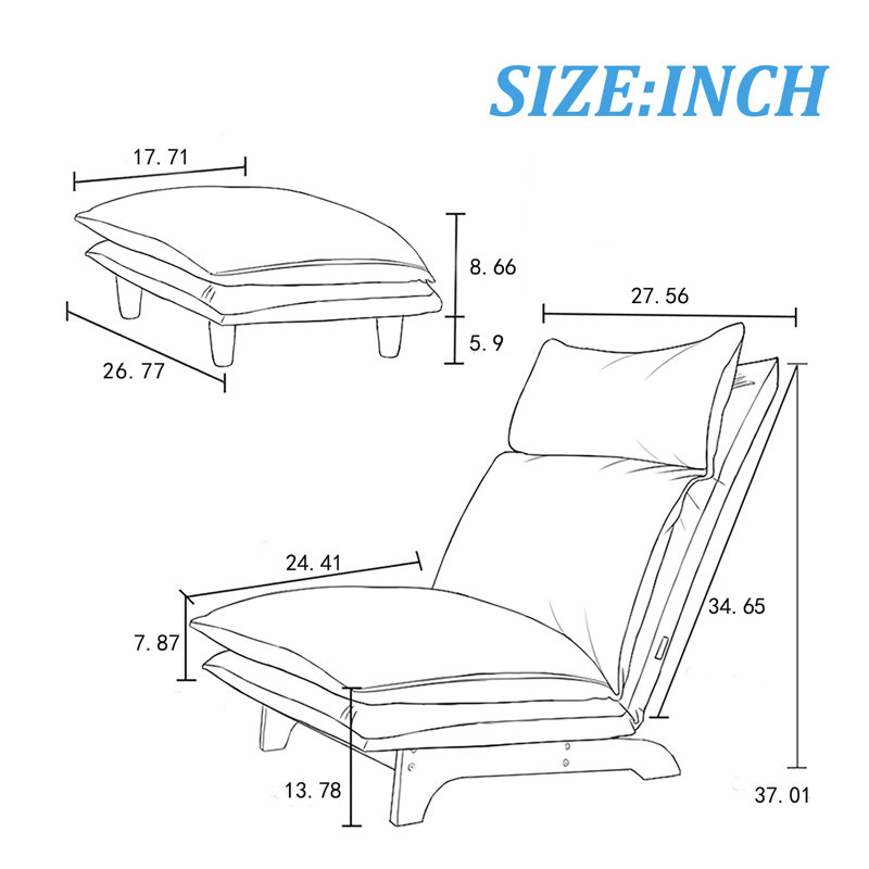 Fauteuil Mareco, Bleu marine