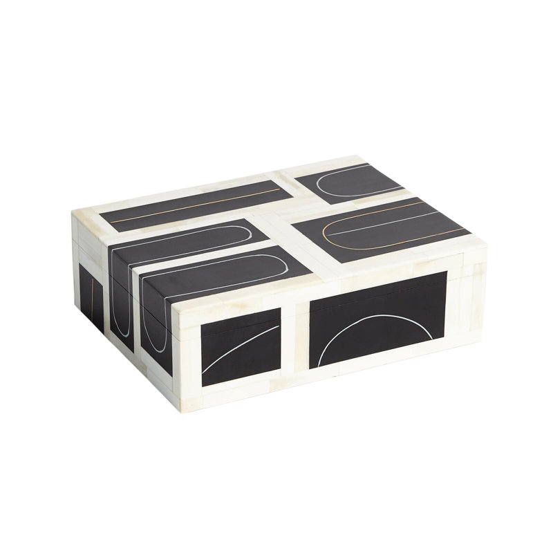Brass Loop Box, 3.5" H x 11" W x 8.5" D