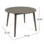 Table de salle à manger en bois 48,59 po, gris, pièce d'extérieur classique gris moderne 48,59 po, design chic-1399627278-1399627279
